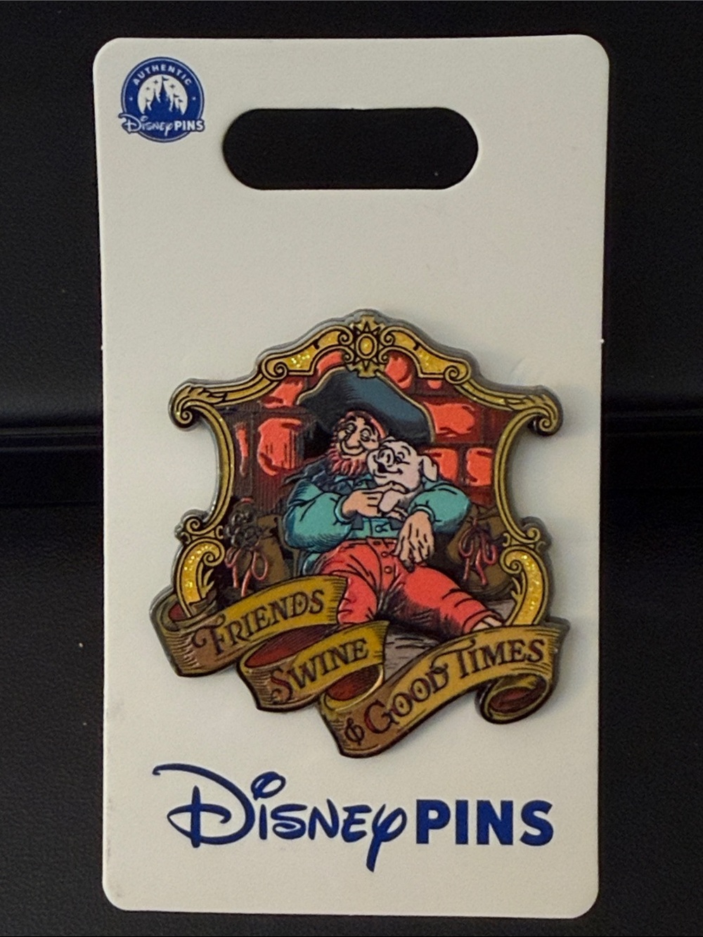 Disney Multicolor 'Friends, Swine & Good Times' Pirates Enamel Pin